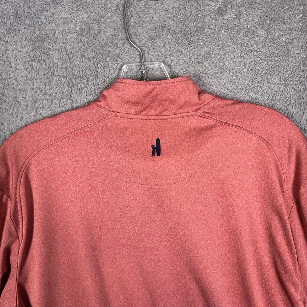 Johnnie-O Jacket Men M Randall Heathered Cardinal Prep-formance 1/4 Zip Pullover - Picture 5 of 12